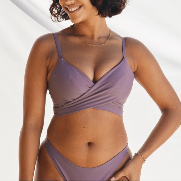 Marvell Lane The Busty Lola Bikini Top in Mauve, size 38L - Picture 1 of 14